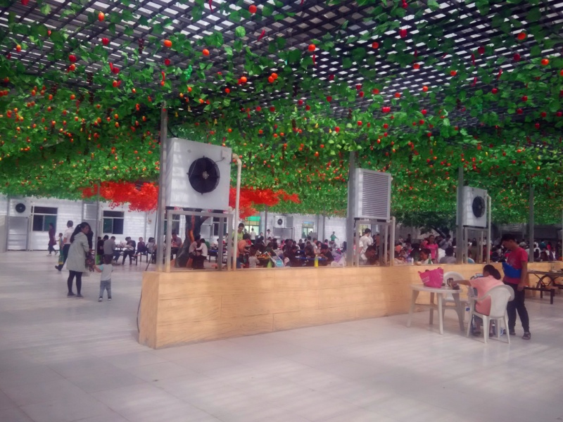 生態(tài)餐廳用中溫熱水暖風機